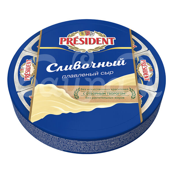 Сыр плавленый Президент 45% 140гр Сливочный сектор