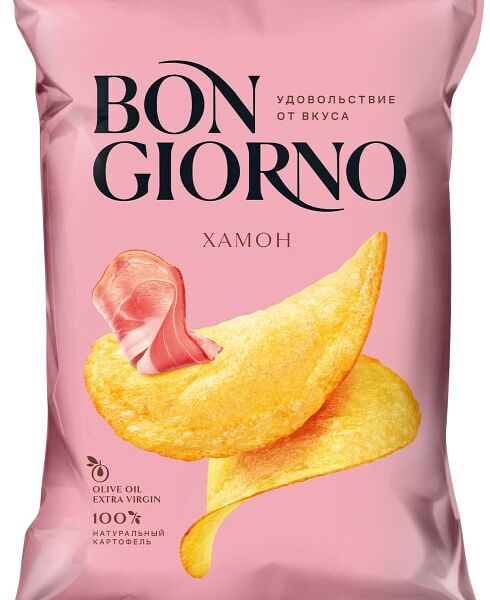 Чипсы Bon Giorno Хамон де Теруель 80г