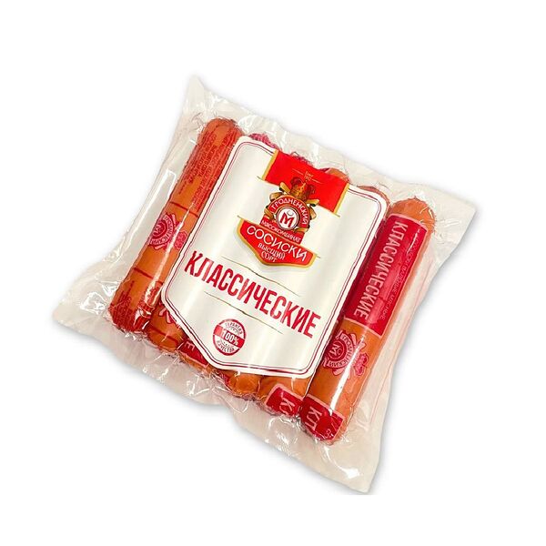 Изд мясн колб вар Сосиски Классические в/с 370г Гродненский МК