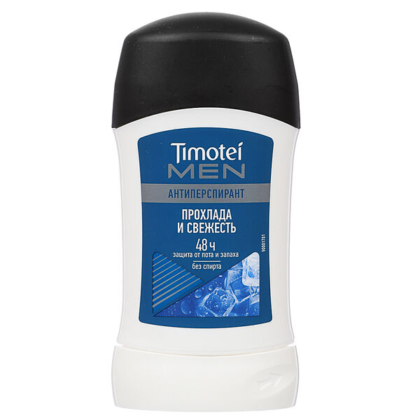 Антиперспирант твердый мужской Timotei Men прохлада и свежесть 30 мл