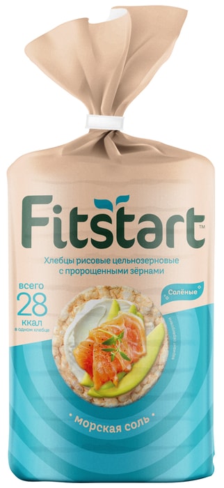 

Хлебцы рисовые Fitstart Морская соль 90 г