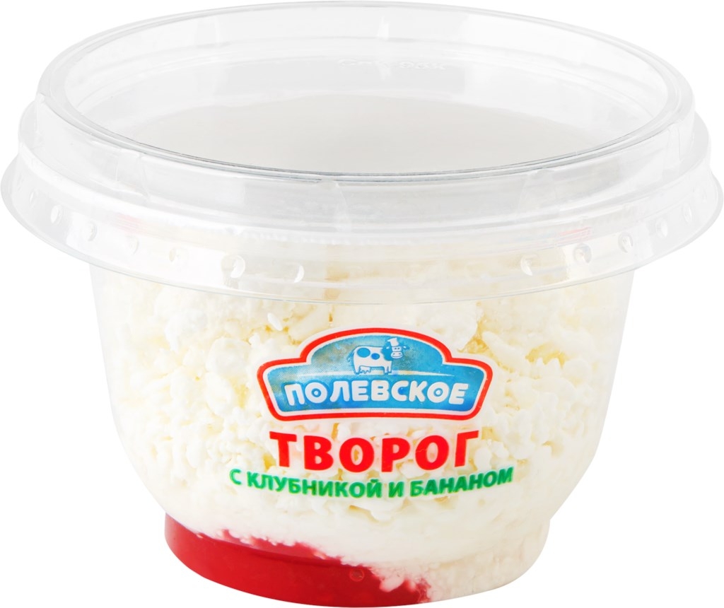 

Творог Полевское с клубникой и бананом 5%, 120 г