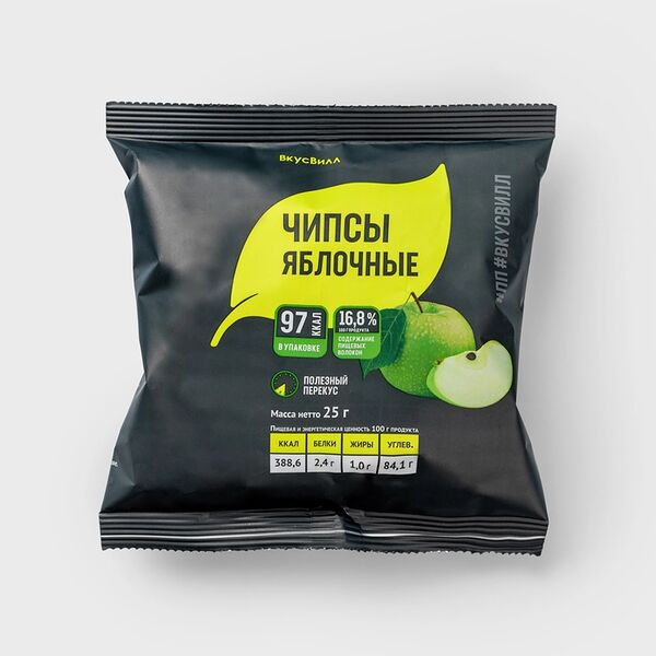 Чипсы ВкусВилл яблочные 25 г