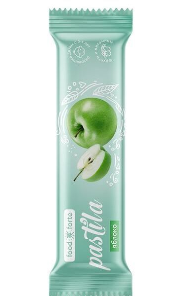 FoodForte пастила фруктовая яблоко 27 г 