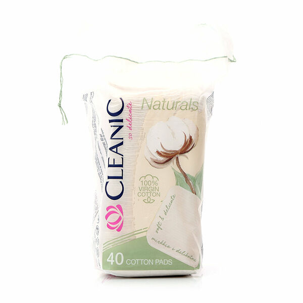 Ватные диски гигиенические Naturals (Нэчуралс) 40 шт ТМ Cleanic (Клиник)
