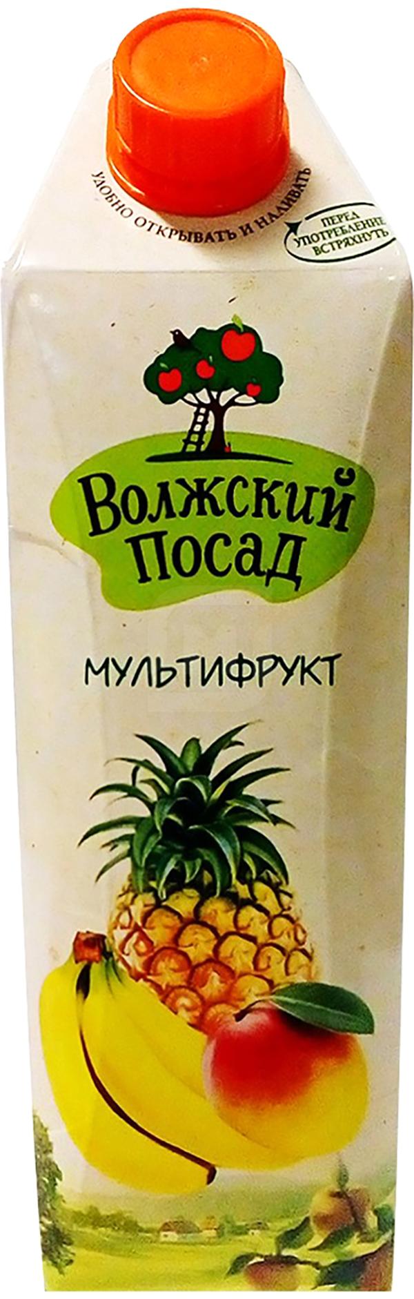 

Нектар Волжский посад мультифрукт 1л