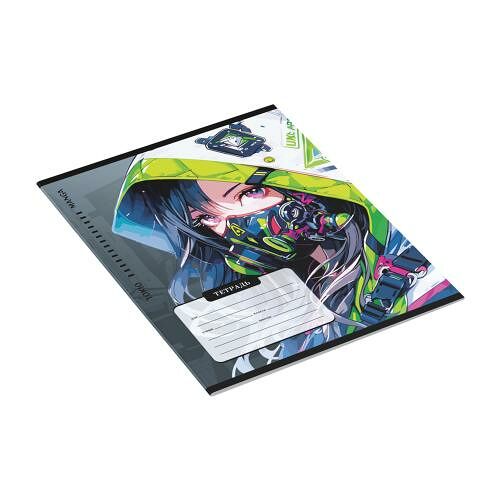 Тетрадь ученическая MESHU Аниме ММ Микс 12 листов клетка, в ассортименте