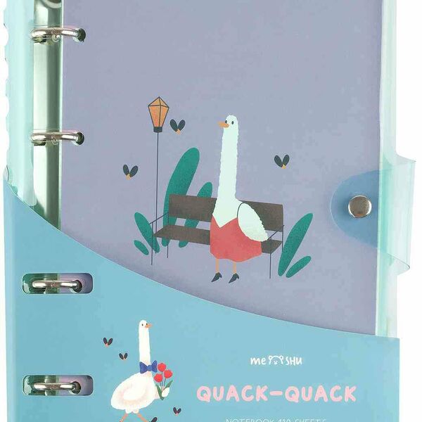 Тетрадь А5 в клетку на кольцах MeShu Quack-Quack, 120 листов