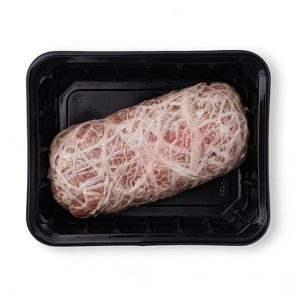 Рулет Азбука Вкуса из фарша по-домашнему с беконом и грибами