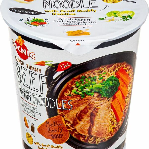 Лапша Picnic со вкусом Говядины сушеная быстрого приготовления 60г