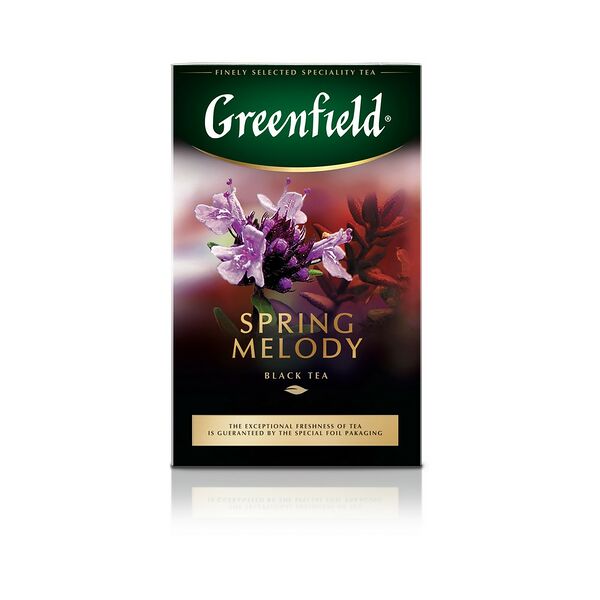 Чай GREENFIELD Spring Melody черн с душ. травами и фрукт.аром листов. вес 100 г