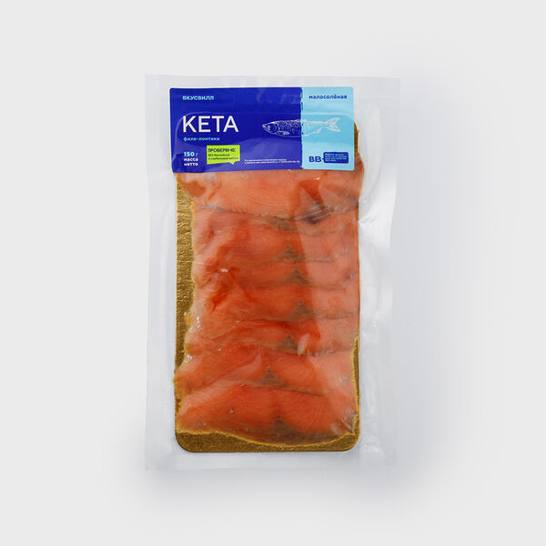 Кета малосоленая филе-ломтики