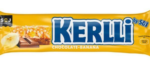 Батончик злаковый с бананом в молочном шоколаде Kerlli 50г