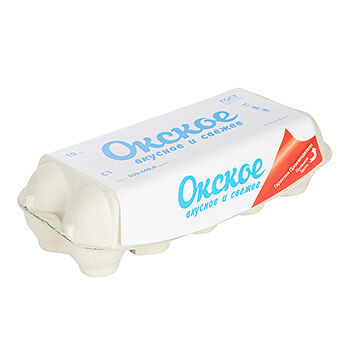 Яйцо куриное пищевое Окское первой категории C1, 10 шт.