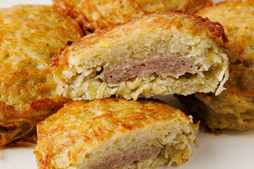 

Драники картофельные ВкусВилл с мясом жареные, замороженные 400 г