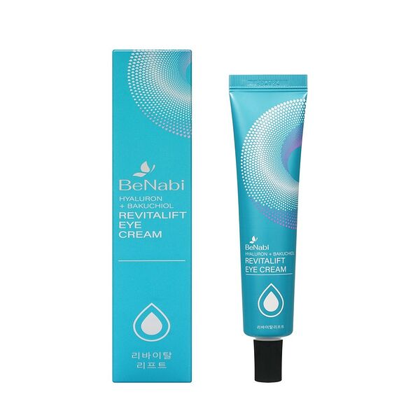 Крем для век Benabi Revitalift Eye Cream с гиалуроном, плацентой и бакучиолом антивозрастной, 40 мл