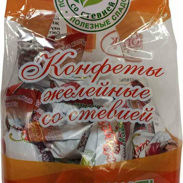 Конфеты глазированные желейные со стевией Полезные сладости со вкусом Вишни