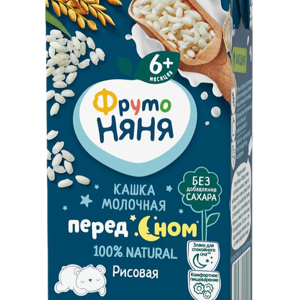Кашка молочно-рисовая ФрутоНяня с 6 месяцев, 200мл