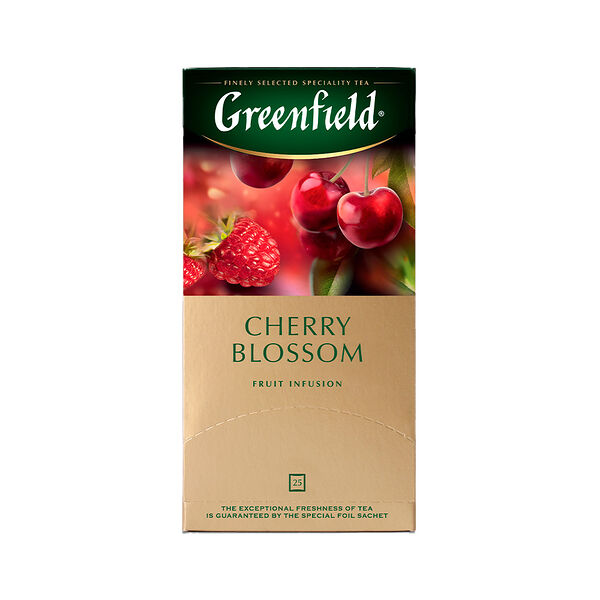Чайный напиток Greenfield Черри Блоссом с ароматом вишни, 2гх25п в пак.