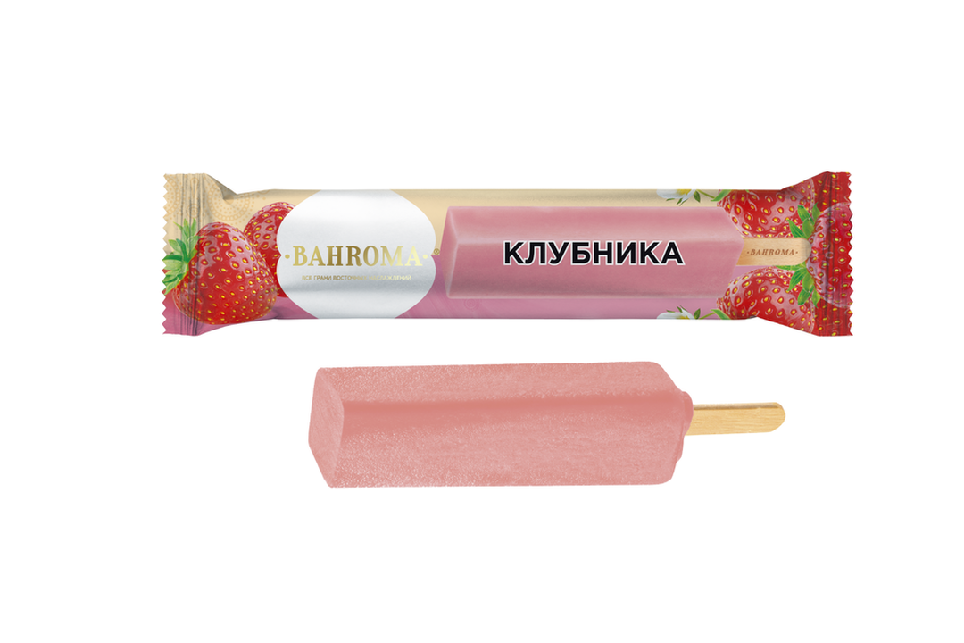 

Мороженое фруктовый лед Bahroma молочный клубника 68 г