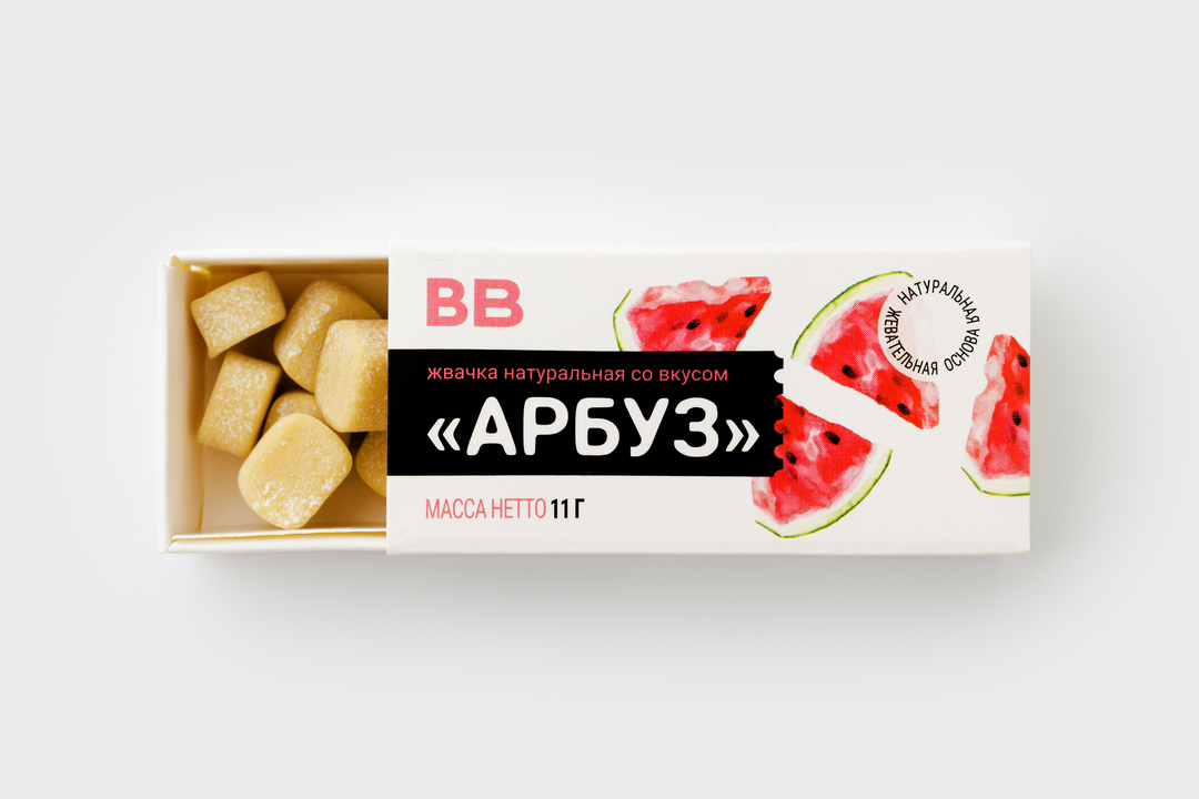 

Жвачка натуральная со вкусом Арбуз