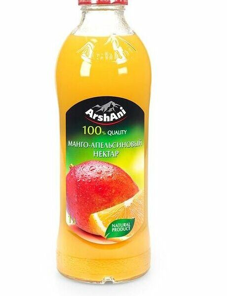 Нектар ArshAni манго-апельсин, стеклянная бутылка