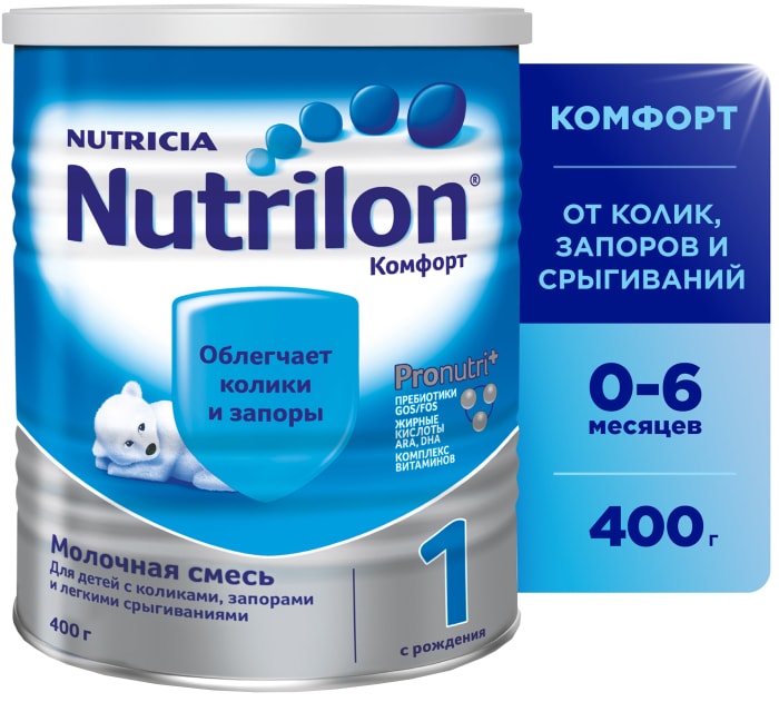 

Смесь молочная Nutrilon Комфорт 1 детская с рождения 400 г