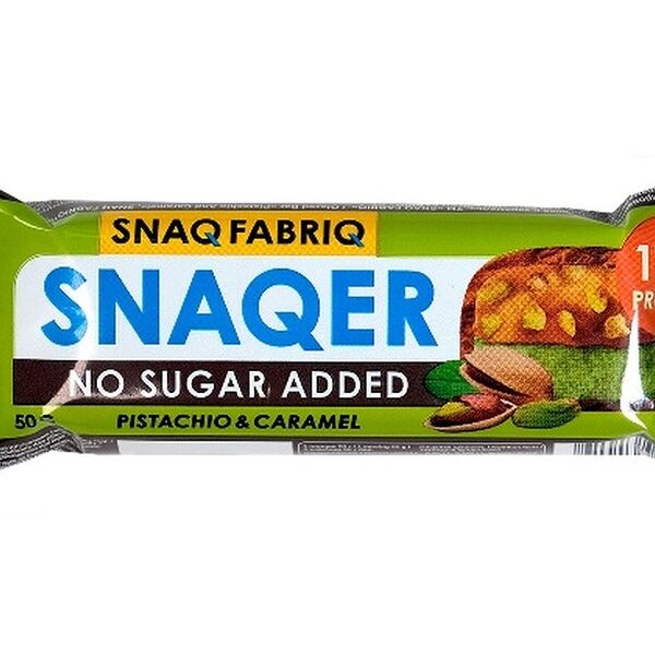 Батончик Snaq Fabriq Snaqer Фисташка и карамель глазированный 50г
