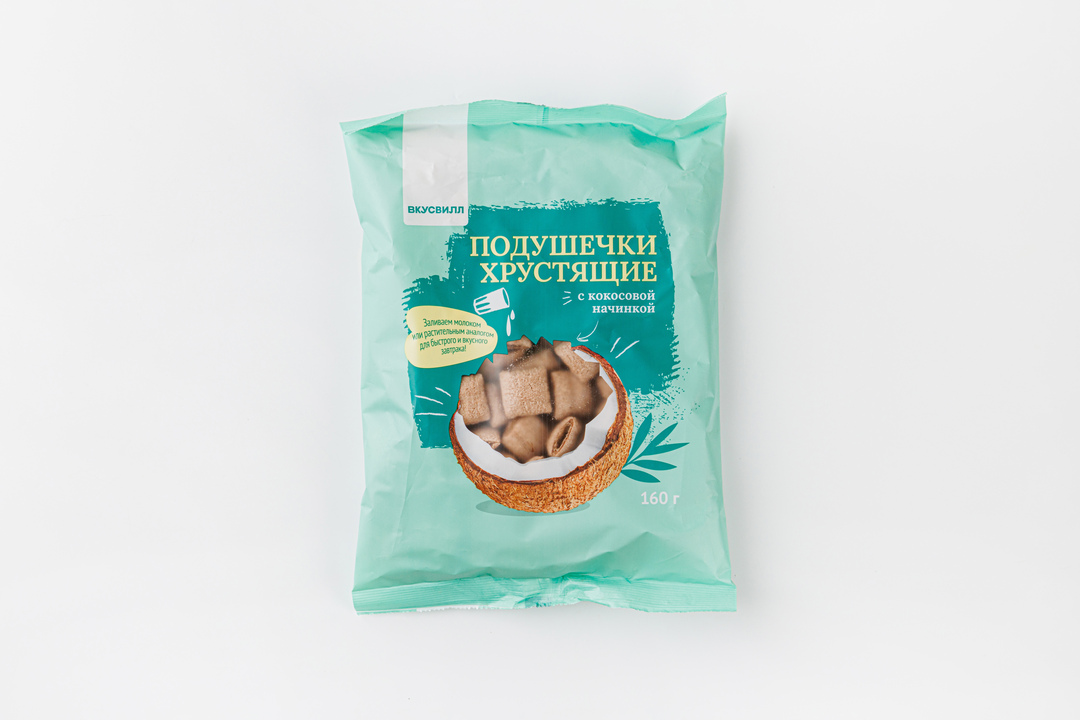 

Подушечки с кокосовой начинкой, 160 г