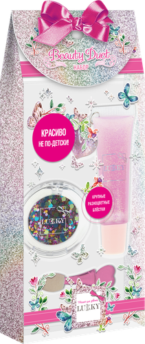 

Набор игровой Lukky Beauty Duet блеск для губ и блестки для лица и тела с аппликатором