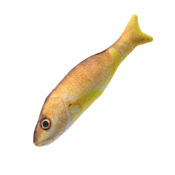 Игрушка для кошек Рыба Школьный хулиган с валерианой и кошачьей мятой19,5 см