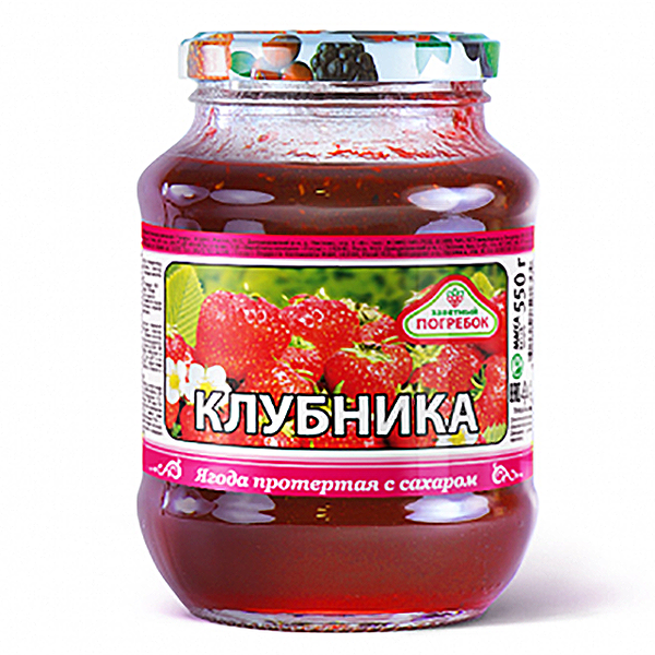 Ягода Заветный погребок 550г Клубника