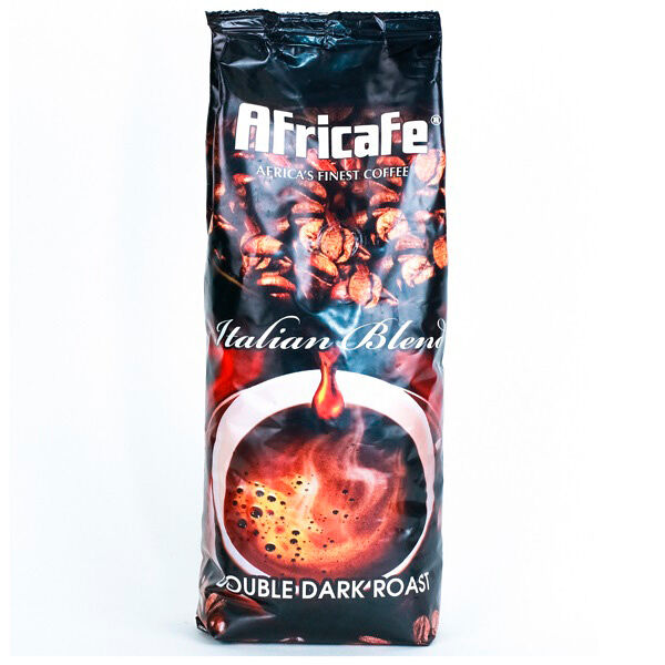 Africafe  100 % арабика кофе двойной обжаренный тёмный в зернах