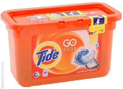 Средство для стирки альпийская свежесть в капсулах Tide 12шт