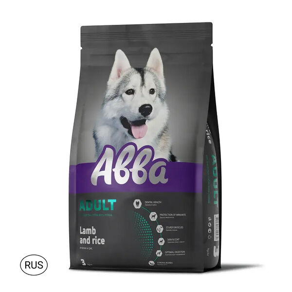 Adult Сухой корм Aвва для собак всех пород, с ягненком и рисом, 3 кг