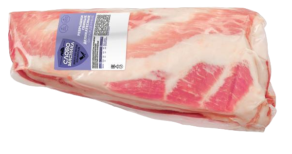 Ребра свиные Слово мясника Деликатесные охлажденные (0,7-1,4 кг), 1 упаковка ~ 1 кг