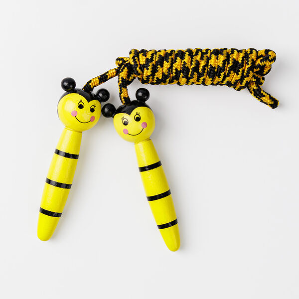 Скакалка детская с деревянными ручками