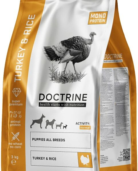 Сухой корм для щенков Doctrine с индейкой и рисом 3кг