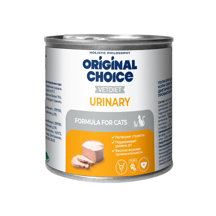 Корм для кошек ORIGINAL CHOICE VETDIET Urinary профилактика МКБ, 240г