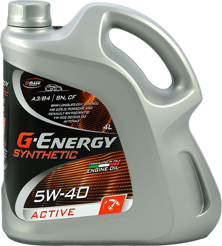 

Масло моторное синтетическое Active 5W-40 G-Energy (Джи-Энерджи) 4 л
