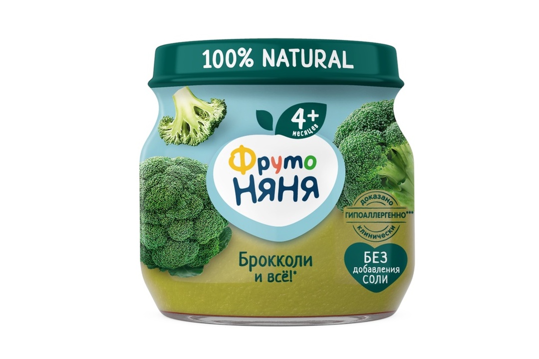 

Пюре овощное ФрутоНяня Брокколи с 4 месяцев 80 г