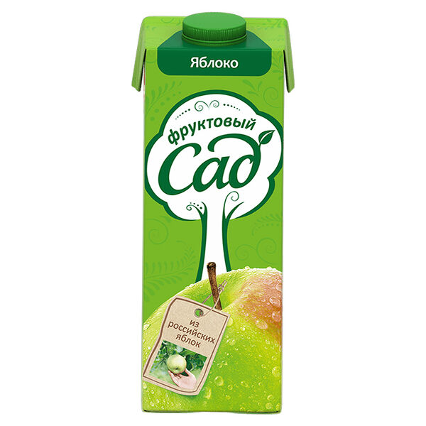 Нектар Фруктовый Сад яблочный осветленный 950 мл