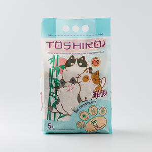 Наполнитель Toshiko для кошачьего туалета древесный Сакура, 1.9 кг