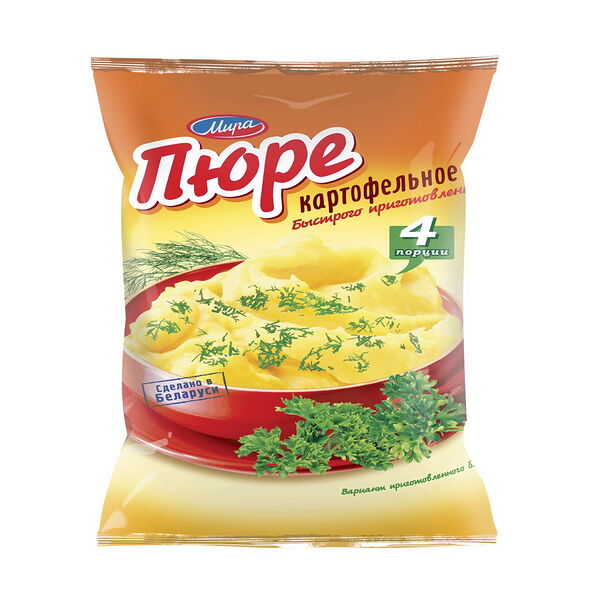 Пюре картоф. быстр. приг.  ТМ Мира (в пачках) б/д 100 г. РБ