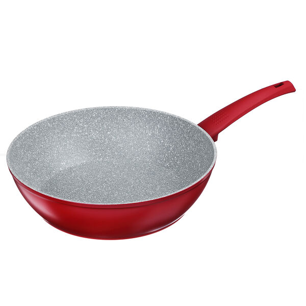 Satoshi верден сотейник литой d=28см, антипригарное покрытие мрамор, индукция