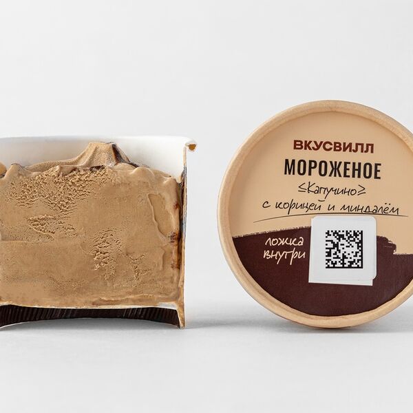 Мороженое Капучино с корицей и миндалём Продукт замороженный