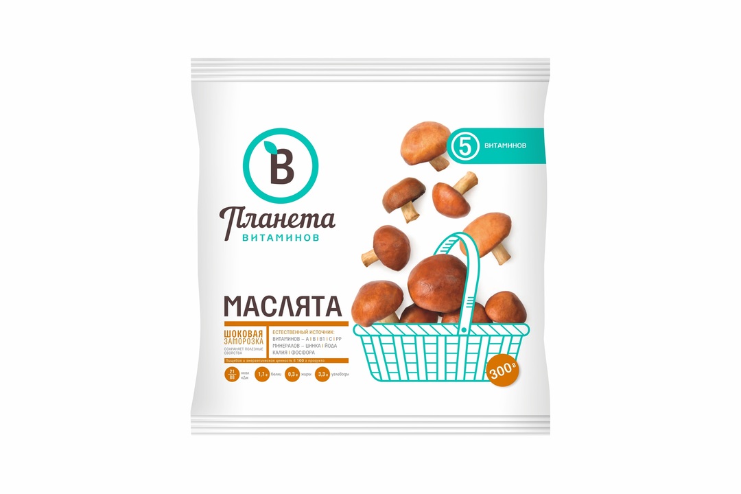 

Маслята Планета витаминов замороженные 300 г