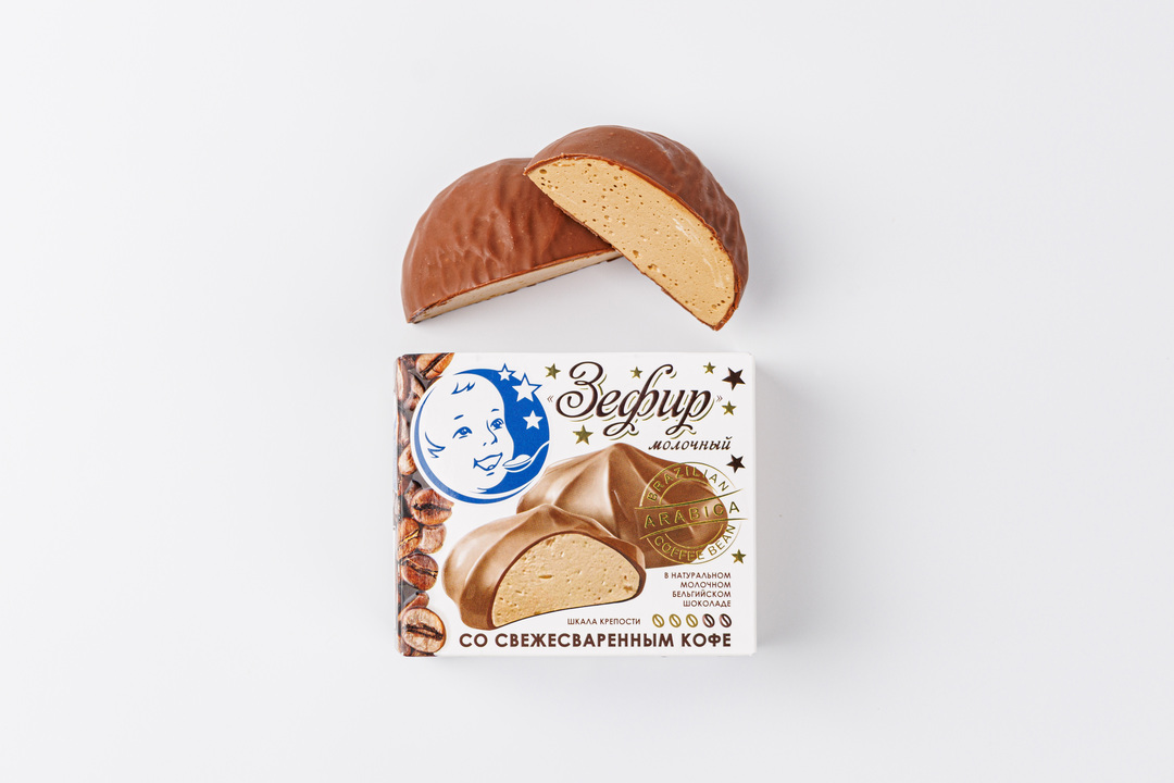 

Зефир Завод В.П.Пастухова с кофе в молочном бельгийском шоколаде 60 г