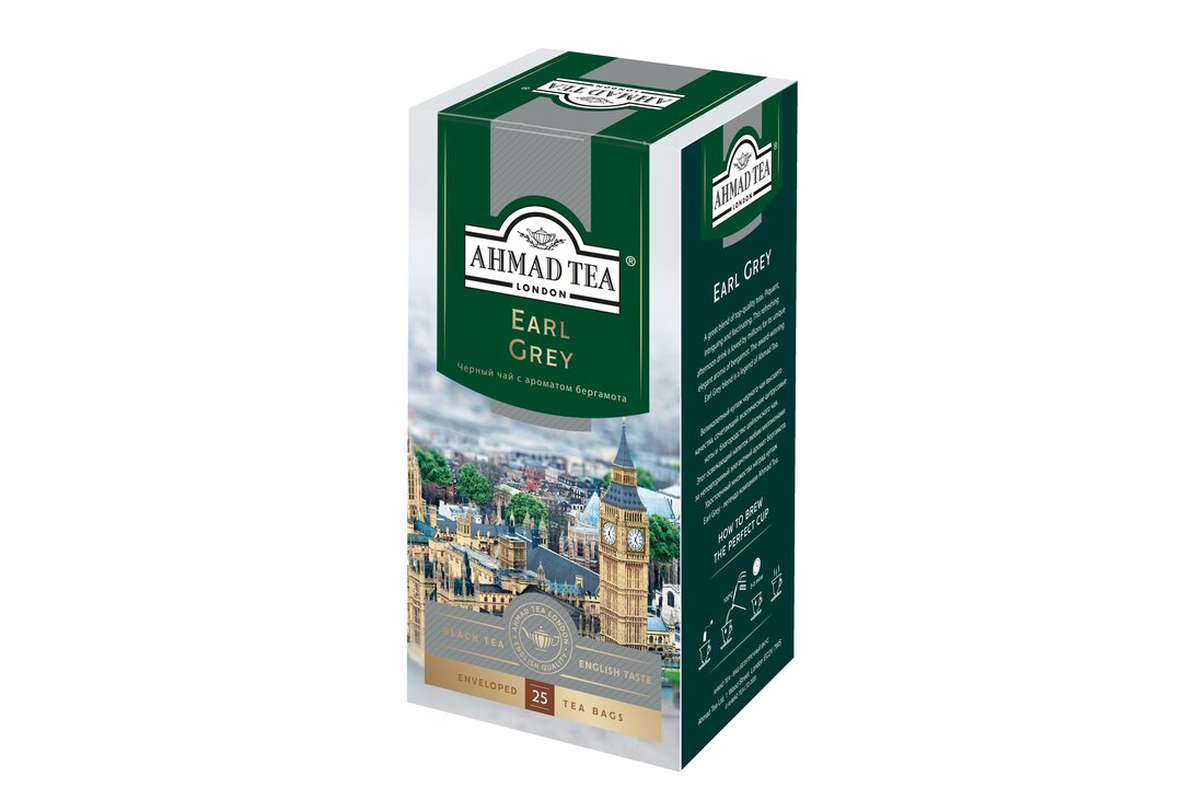 

Чай черный Ahmad Tea Earl Grey в пакетиках 25 шт. х 2 г