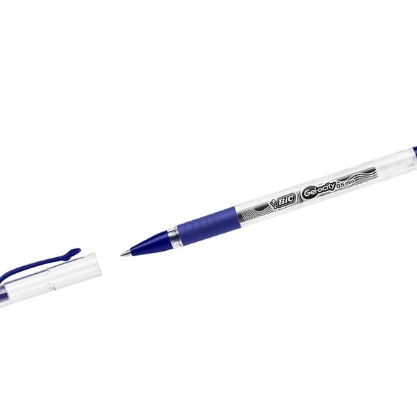 Ручка Bic Гелевая Gelocity Stic 0.5 синяя K30, полупрозрачный корпус, 8г